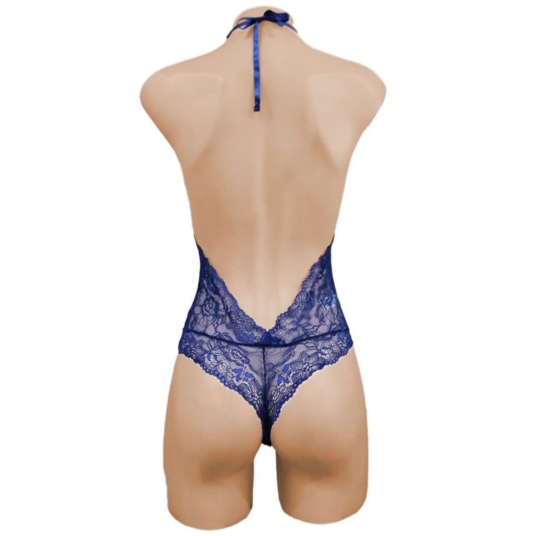 Body de Encaje Chantilly Corte Halter Zelina 9727