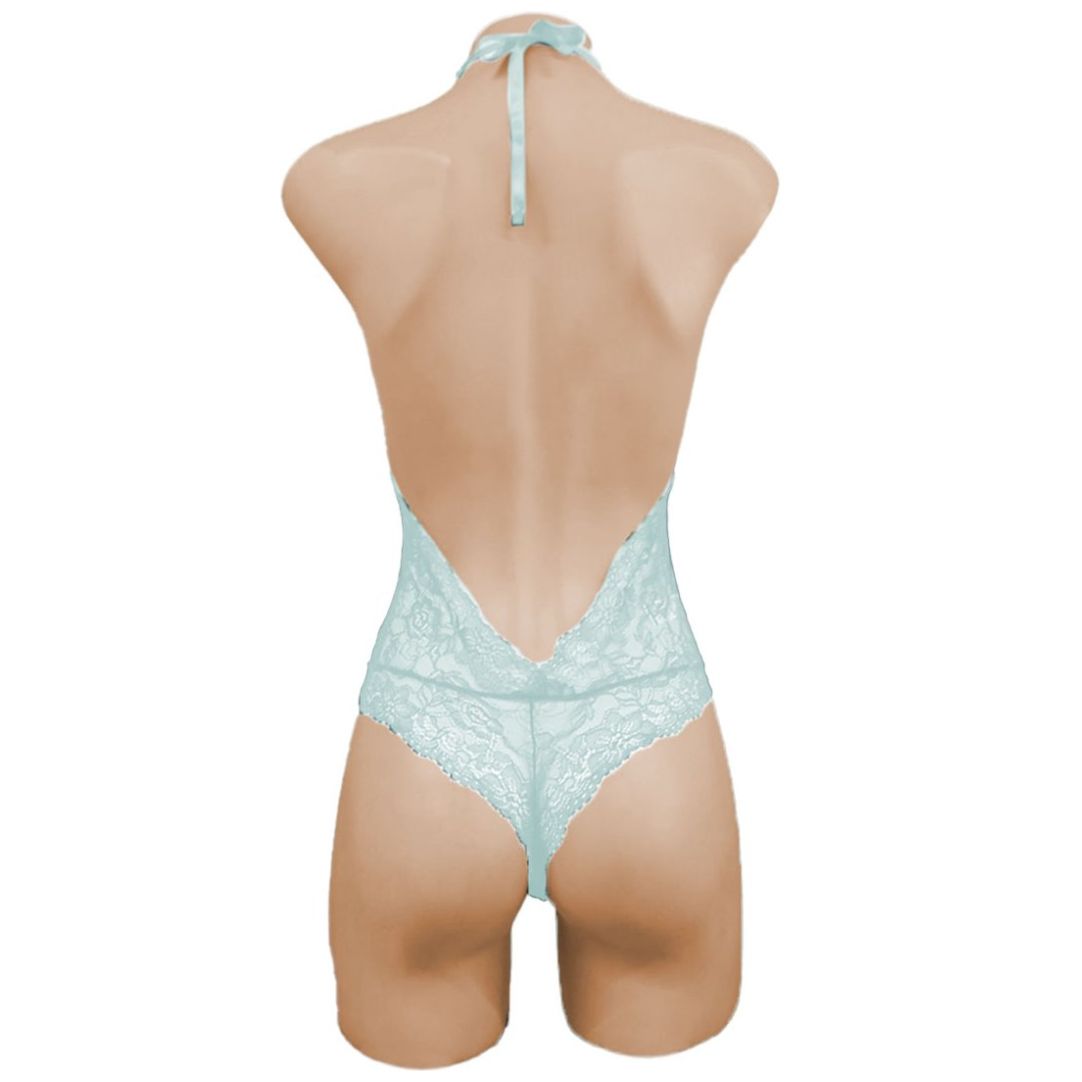 Body de Encaje Chantilly Corte Halter Zelina 9727