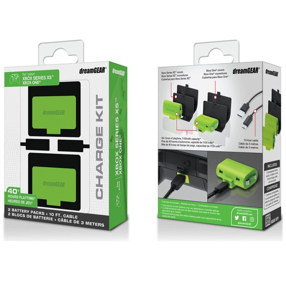 FR-TEC Kit Carga y Juega para Xbox Series X/S