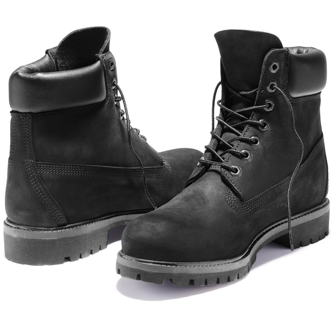 Bota de Piel Negra Timberland para Hombre