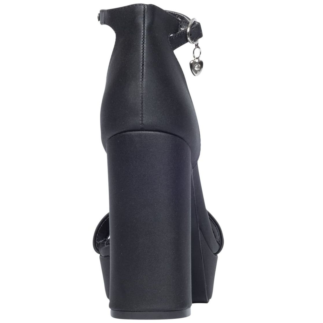 Sandalia con Tacón Y Pulsera con Piedras Negra Forever 21 para Mujer