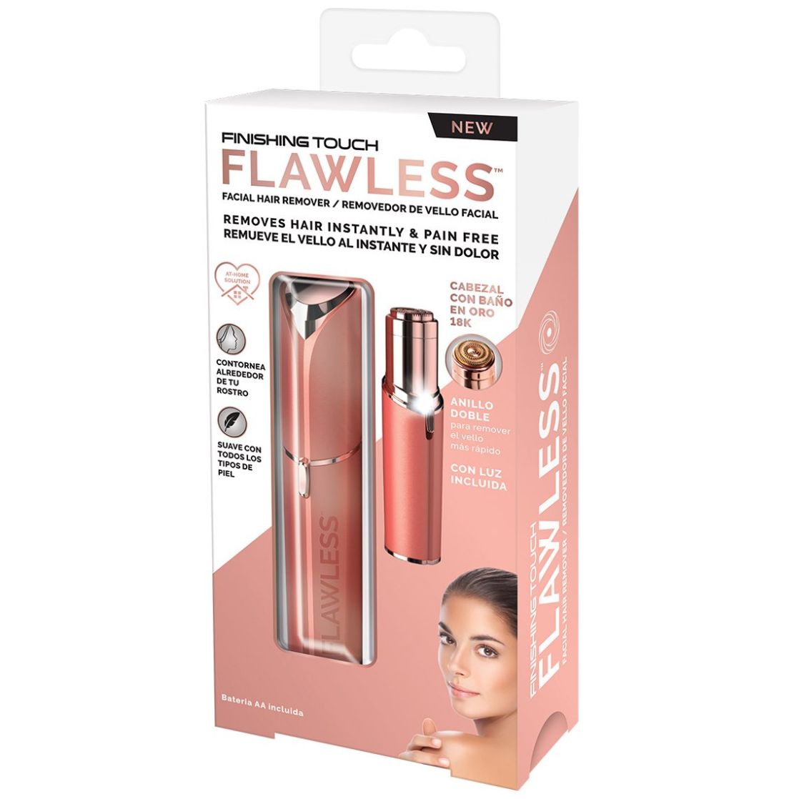 Depiladora Facial Flawless Coral