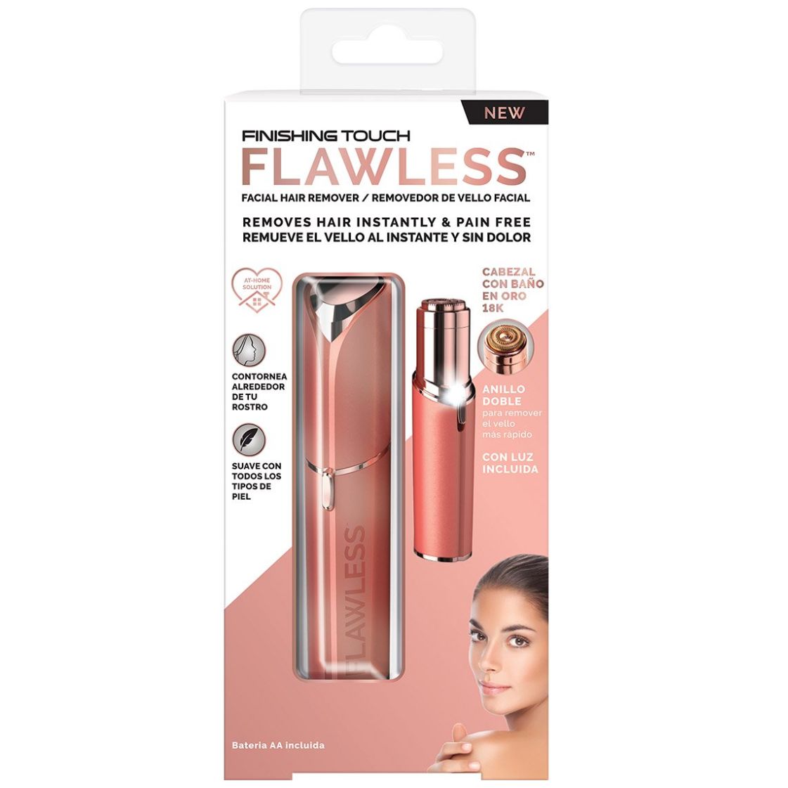 Depiladora Facial Flawless Coral