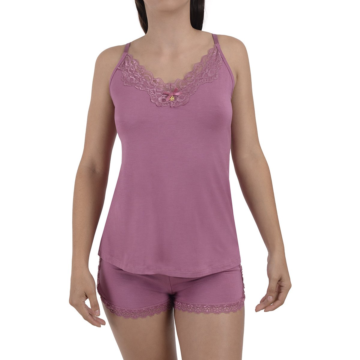 Pijama Top Tirantes Y Short para Mujer