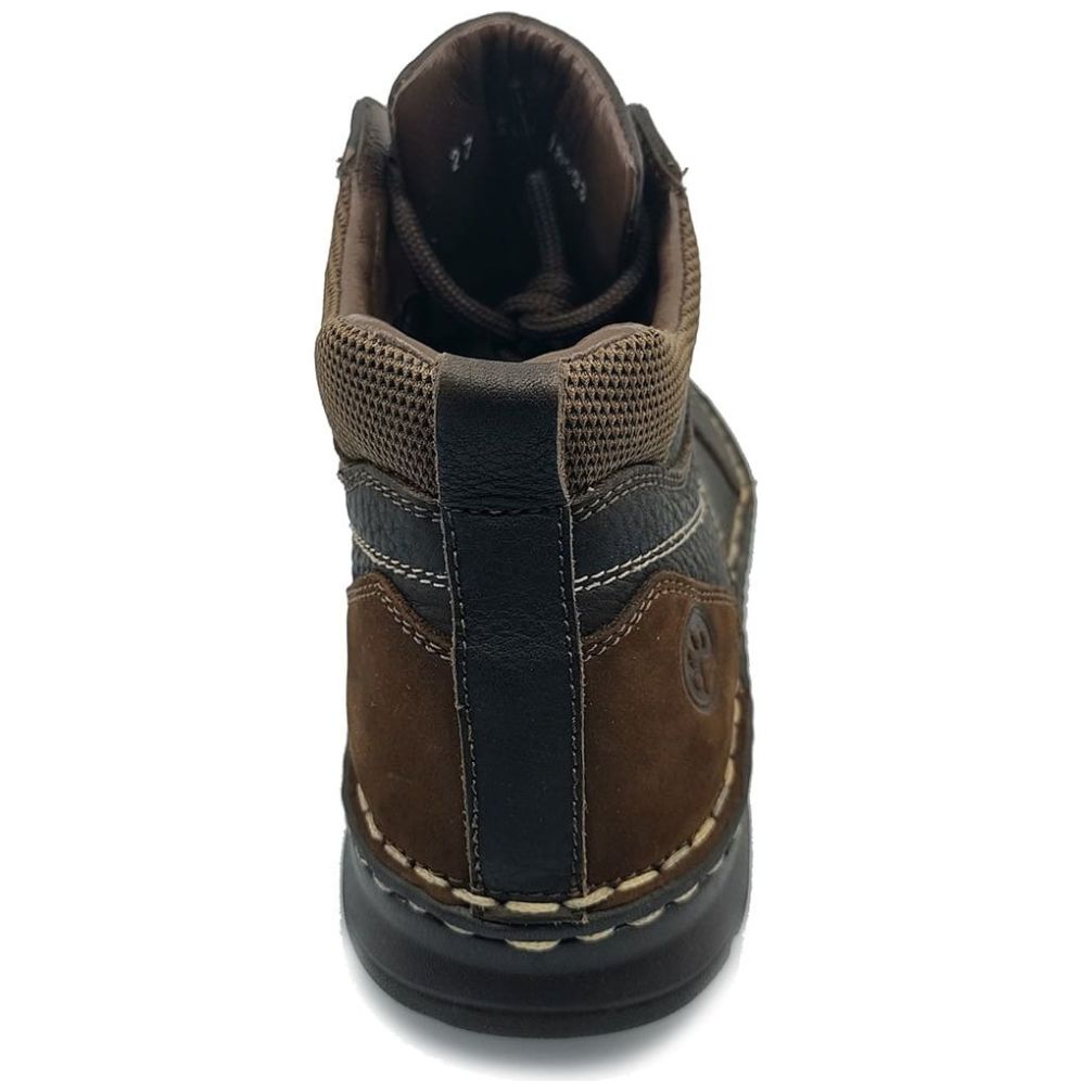 Botín en Piel Café Lobo Solo para Hombre