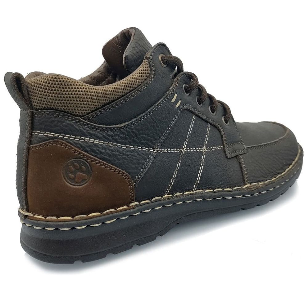 Botín en Piel Café Lobo Solo para Hombre