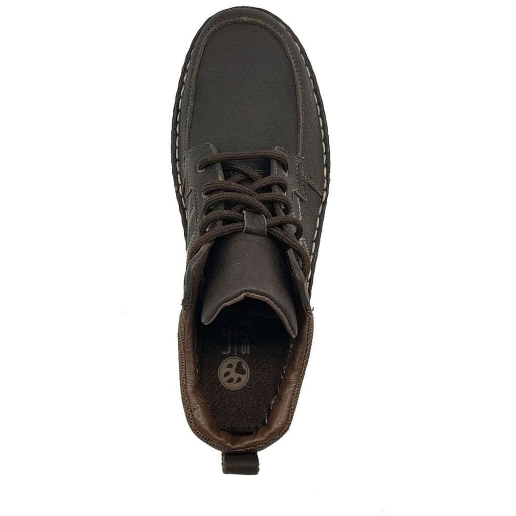 Botín en Piel Café Lobo Solo para Hombre