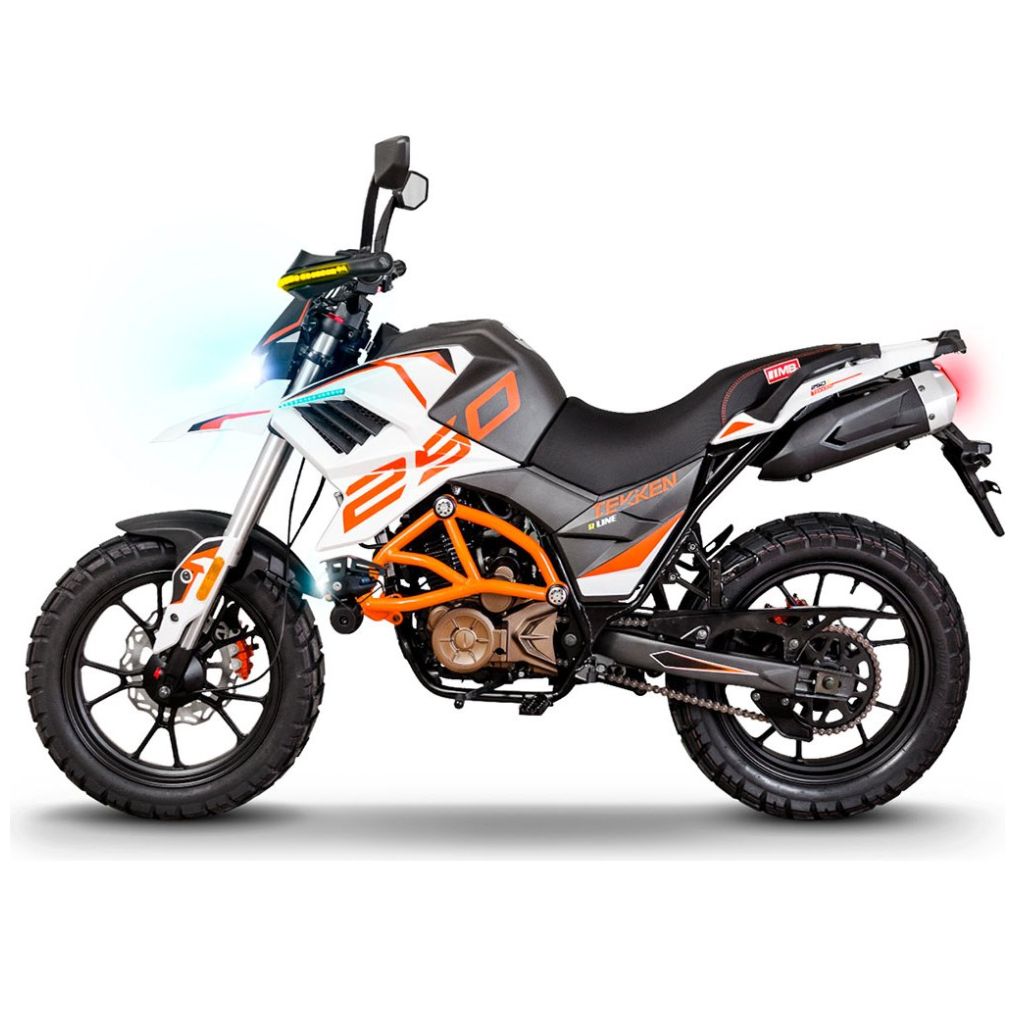Motocicleta 2023 Tekken R Line 250Cc Blanco/naranja Mb Motos
