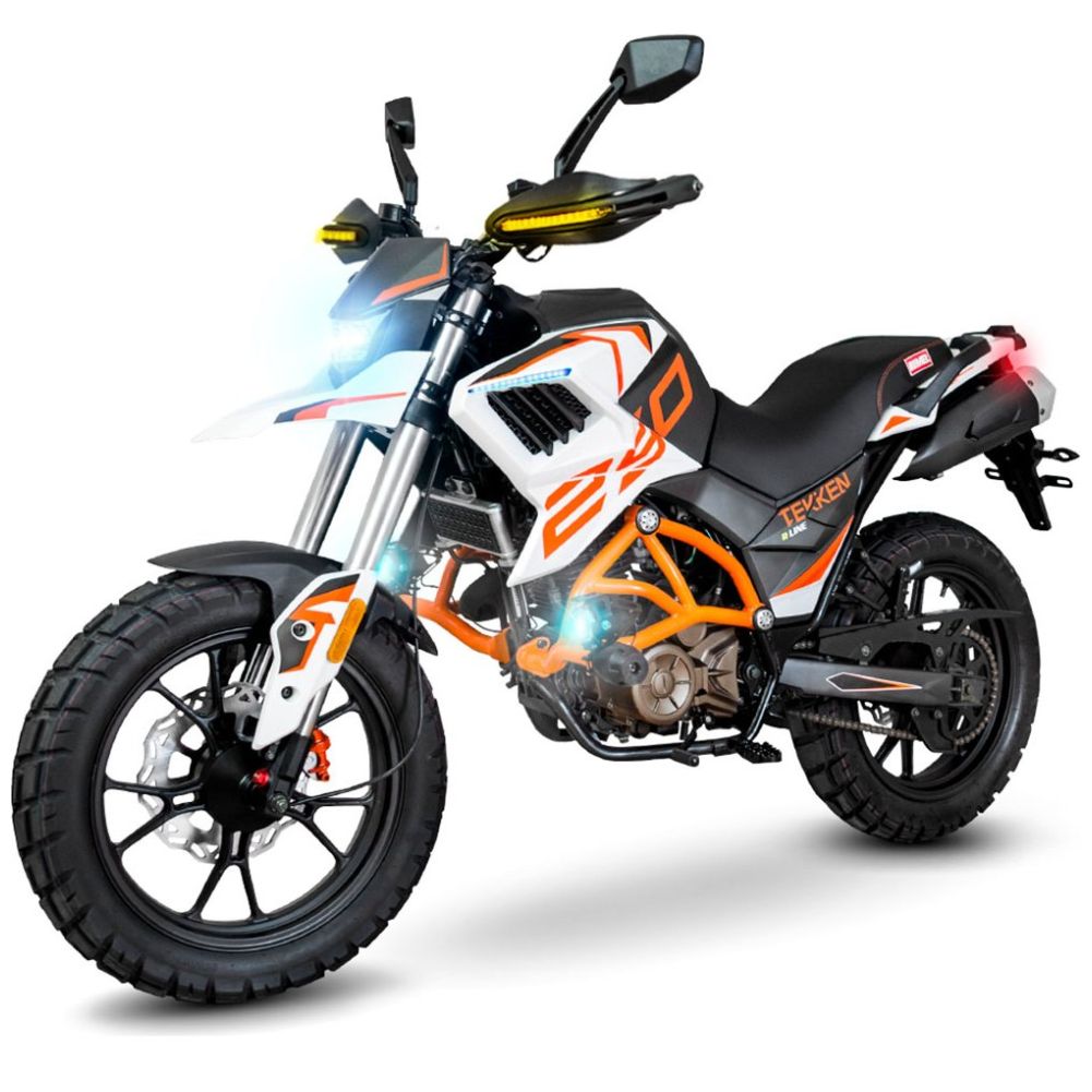Motocicleta 2023 Tekken R Line 250Cc Blanco/naranja Mb Motos