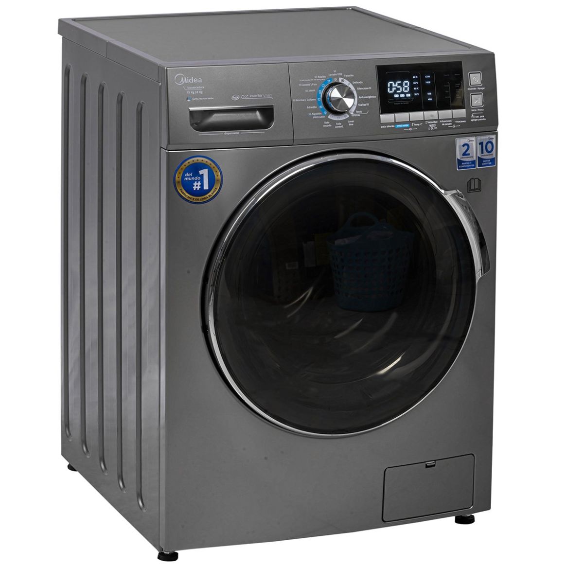 Lavasecadora 15/8 Kg Grafito Midea