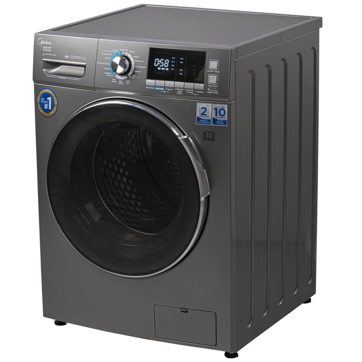 Lavasecadora 15/8 Kg Grafito Midea