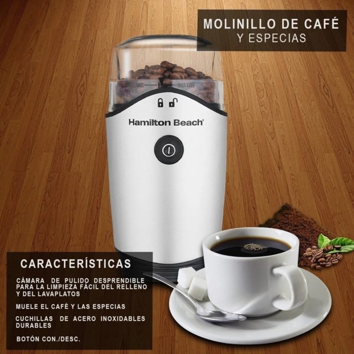 Combo Cafetera Programable Y Molino de Café Hamilton Beach