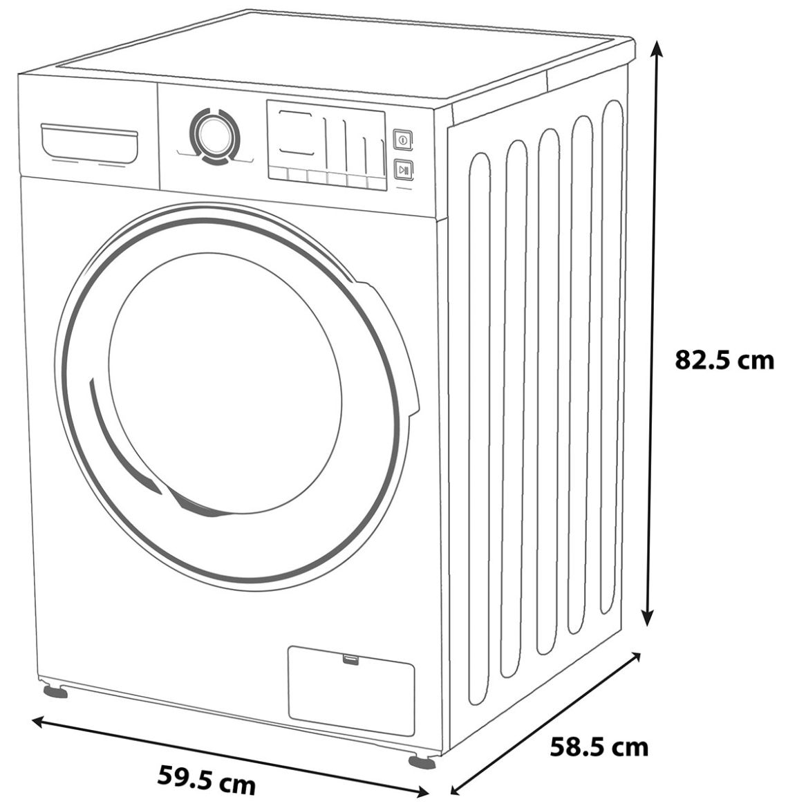 Lavasecadora Midea 15Kg  Mf200D150Wb/t Silver