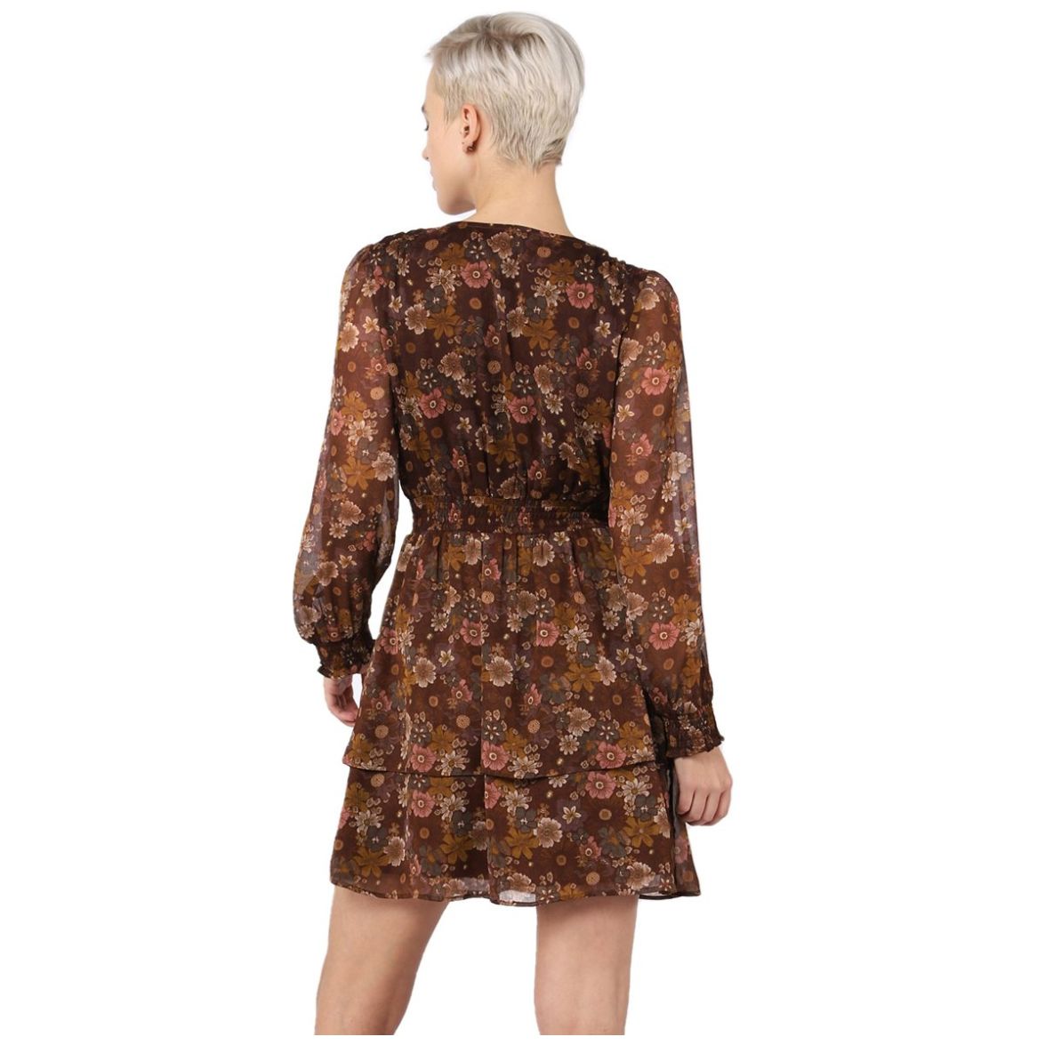  Vestido Corto Cuello V Dex 2022525 D para Mujer