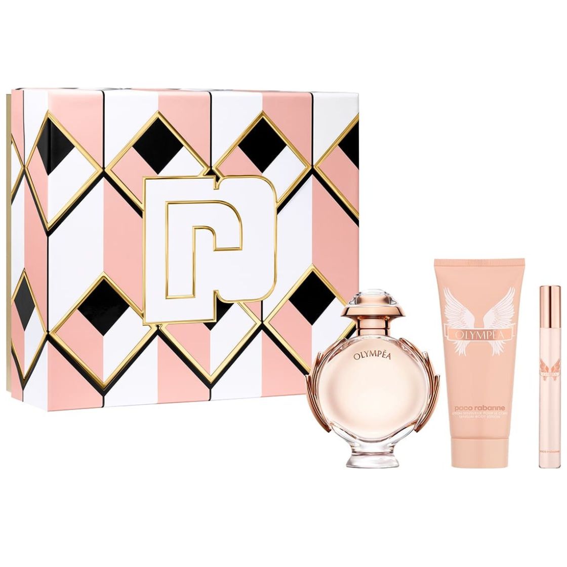 Set Fragancia para Mujer Paco Rabanne Olympea Edp 80Ml + Body Lotion 100Ml + Miniatura