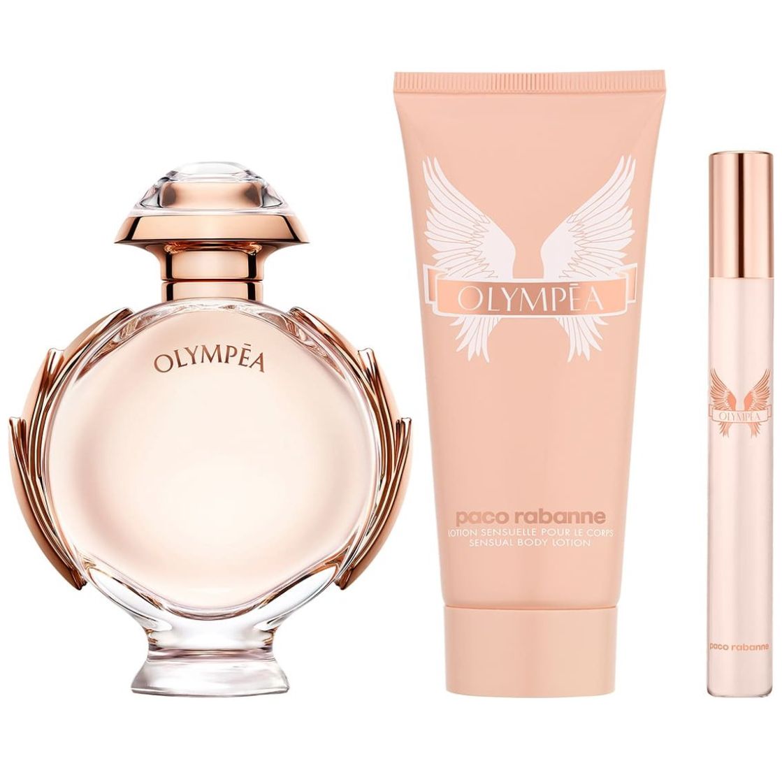 Set Fragancia para Mujer Paco Rabanne Olympea Edp 80Ml + Body Lotion 100Ml + Miniatura