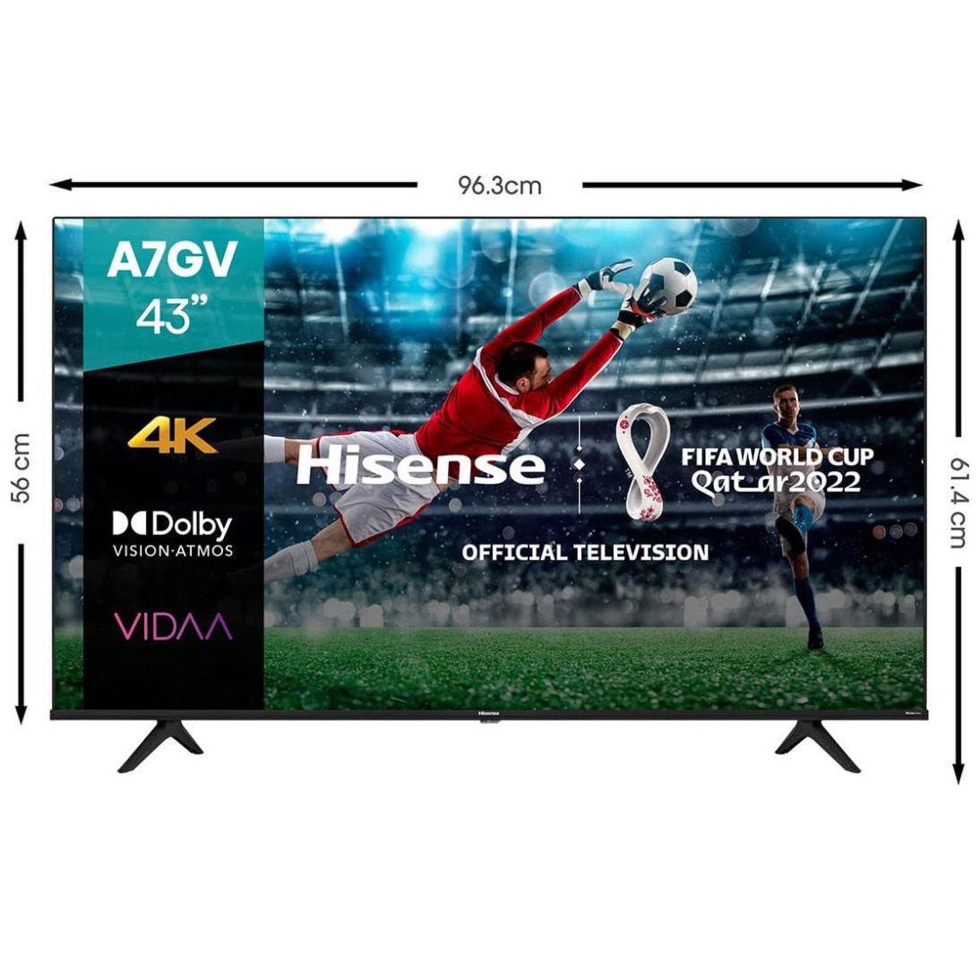 Pantalla Hisense 43" 4K 43A7Gv