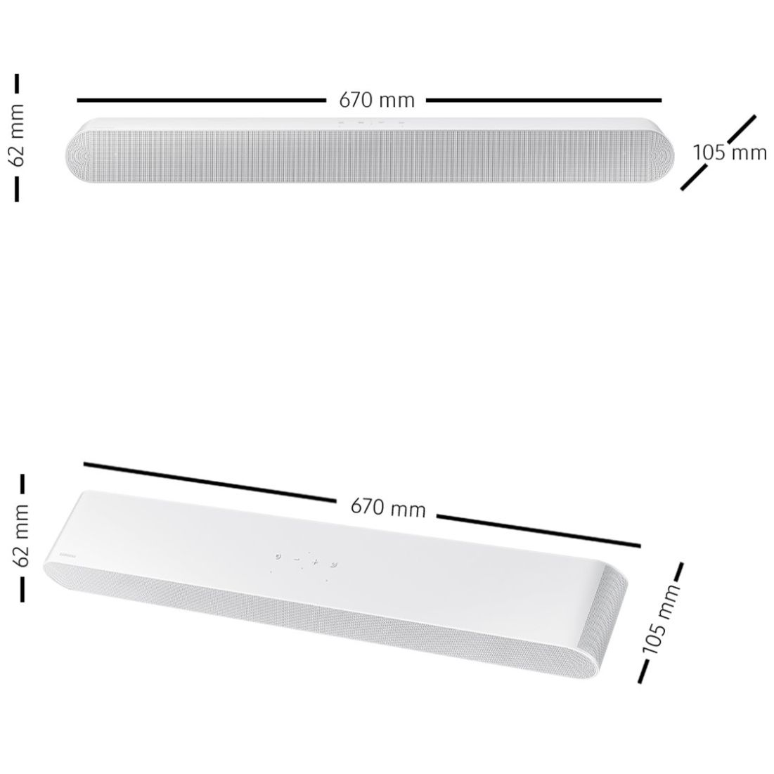 Barra de Sonido Samsung Hw-S61Bzx 5.0 Canales Blanca