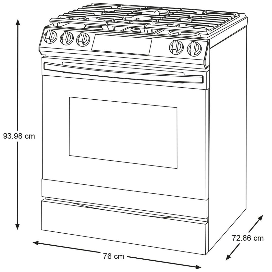Estufa Bespoke Samsung  de Gas