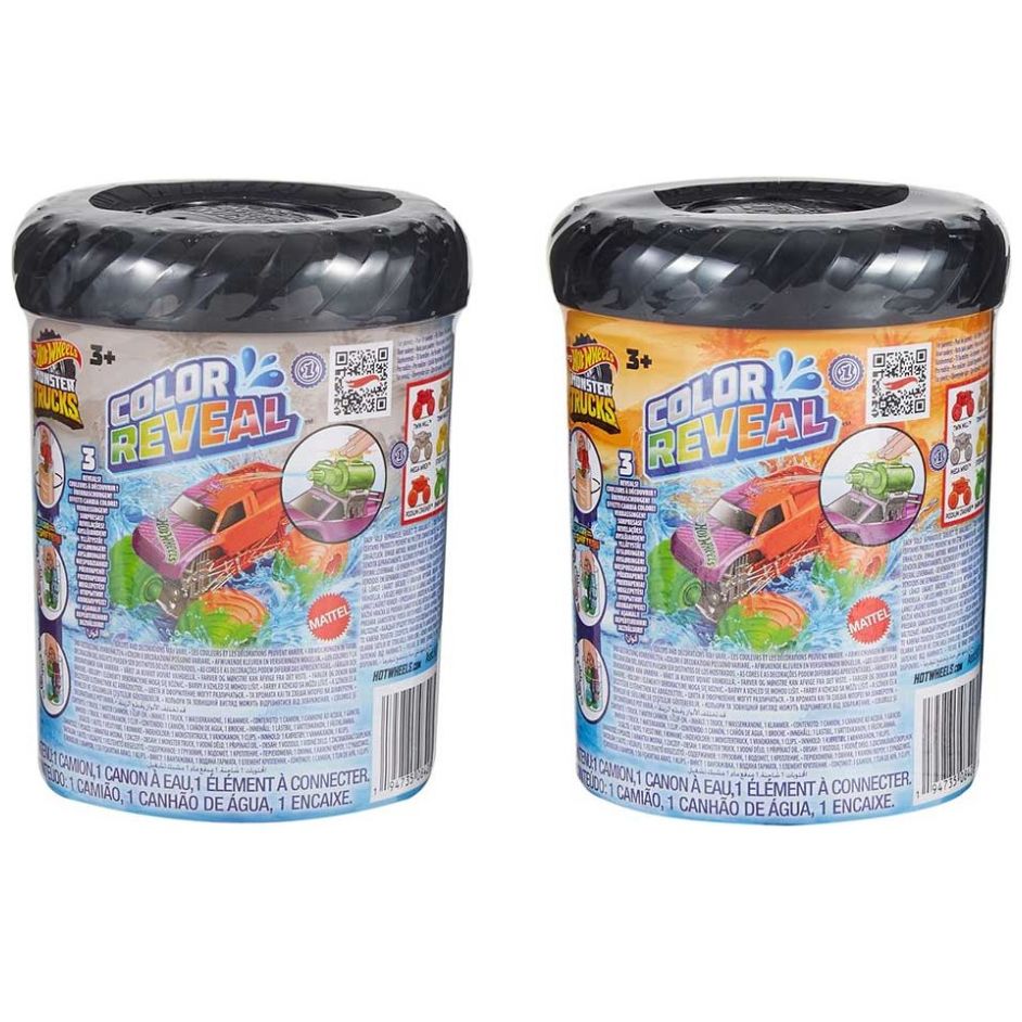 Vehículo de Juguete Hot Wheels Monster Truck Color Reveal