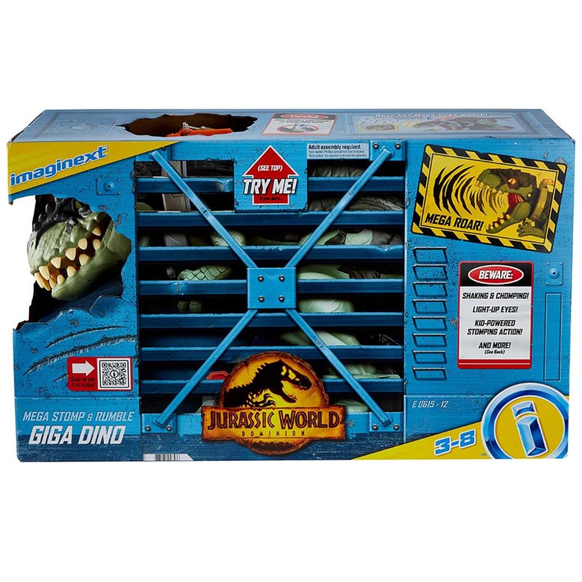 Imaginext Jurassic World Dinosaurio Mega Rugido Salvaje