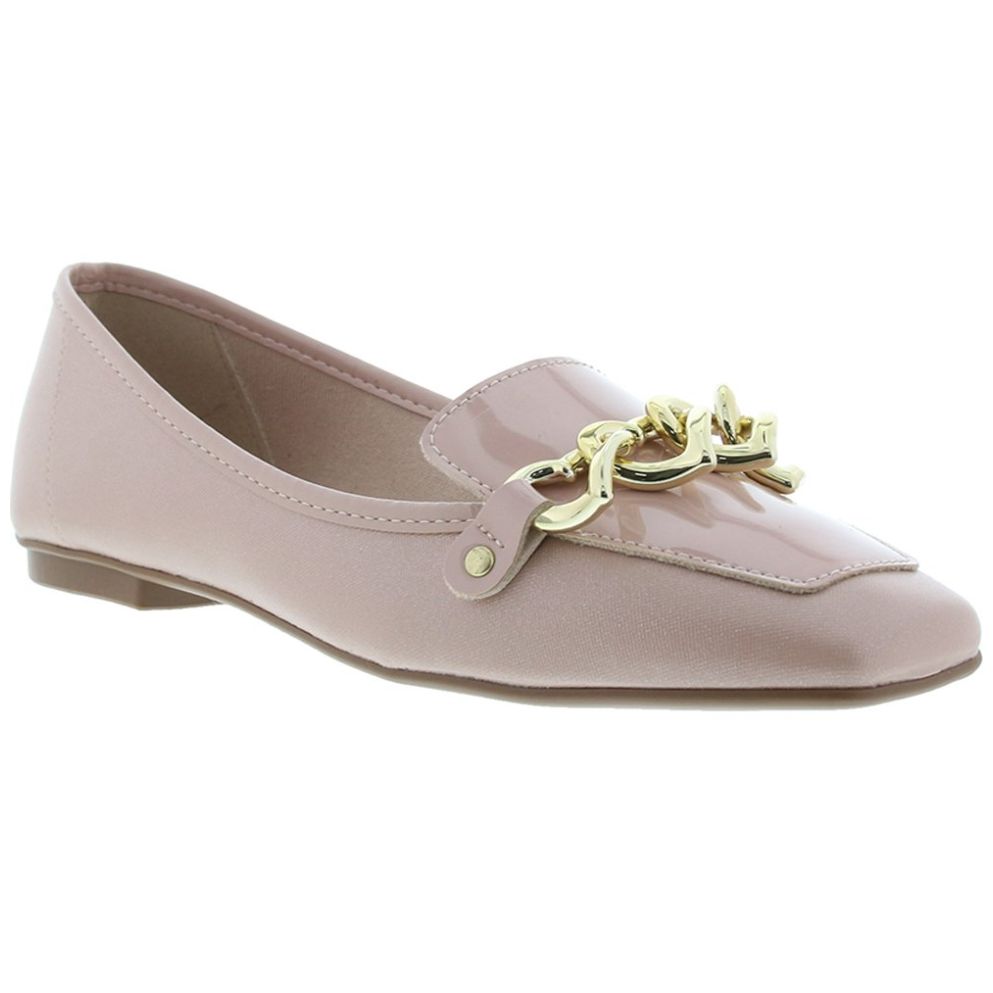 Mocasín con Herraje de Corazones Rosa Moleca