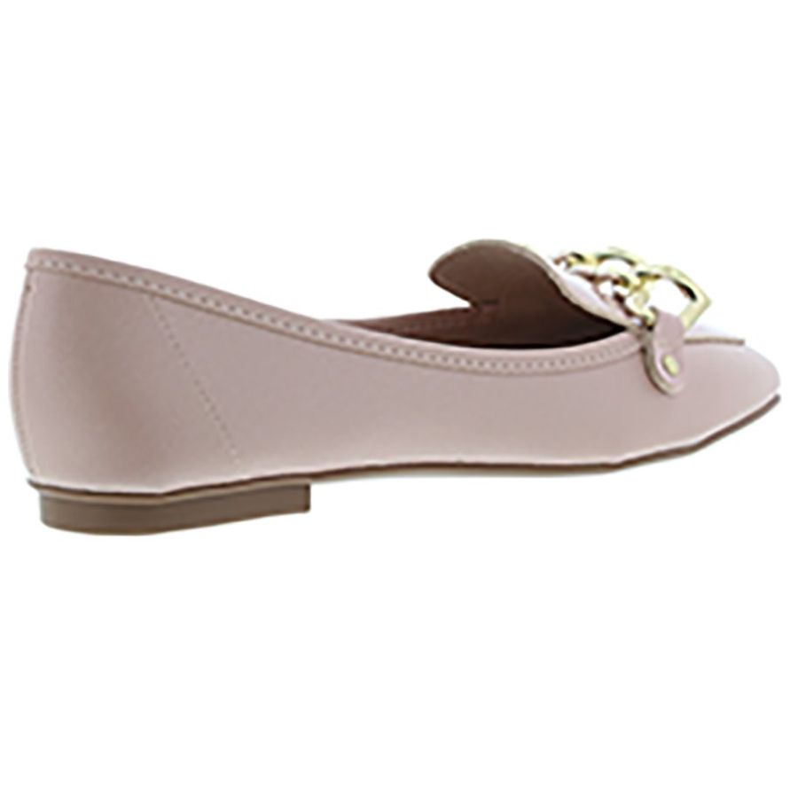 Mocasín con Herraje de Corazones Rosa Moleca