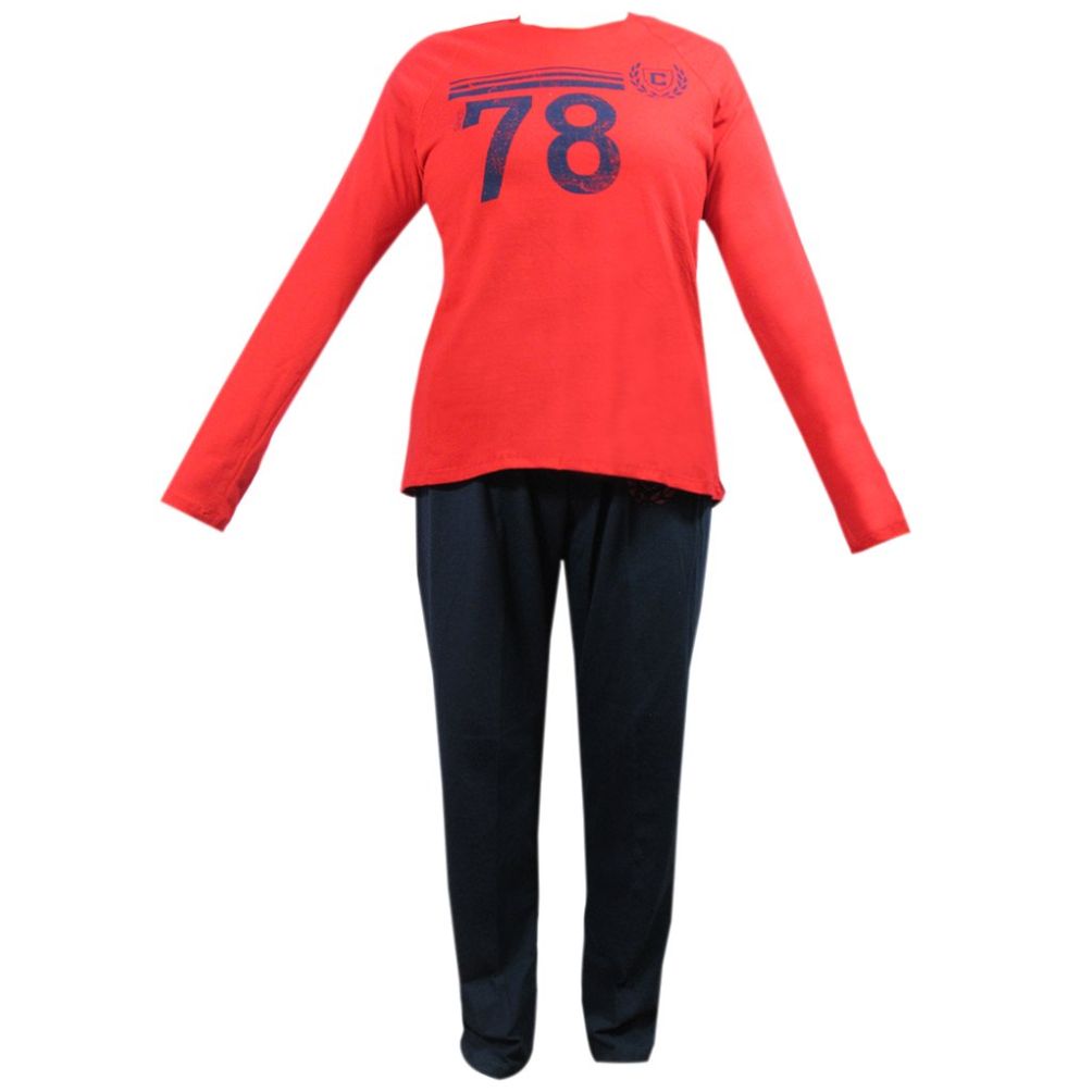 Pijama Playera Manga Larga Y Pantalón para Mujer