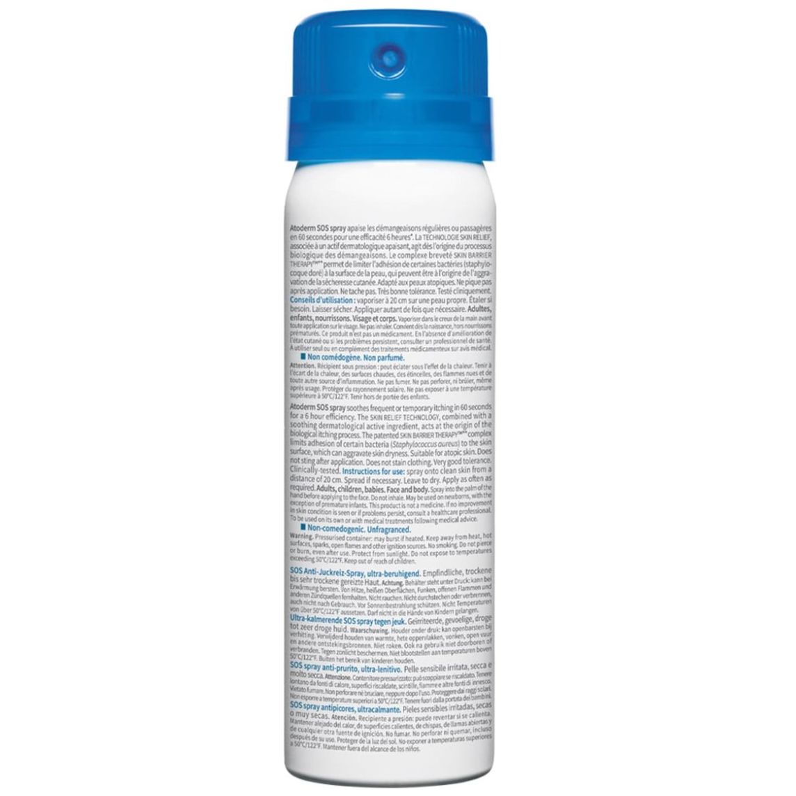 Atoderm Sos Spray Bioderma, Anti Comezón de Alivio Inmediato, 50 Ml