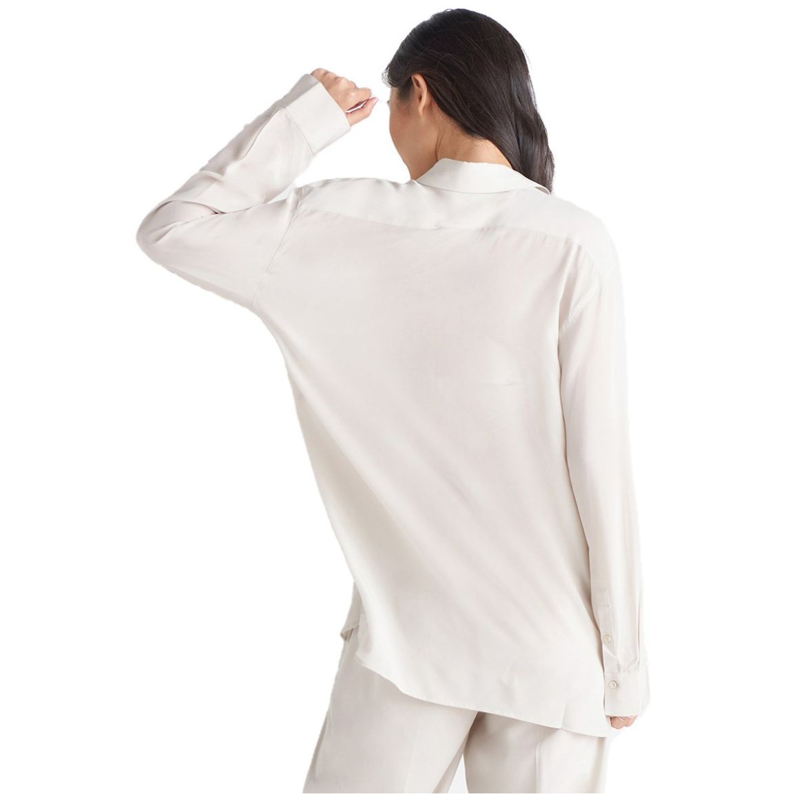 Blusa Manga Larga  Nudo Cuello Sport Tape