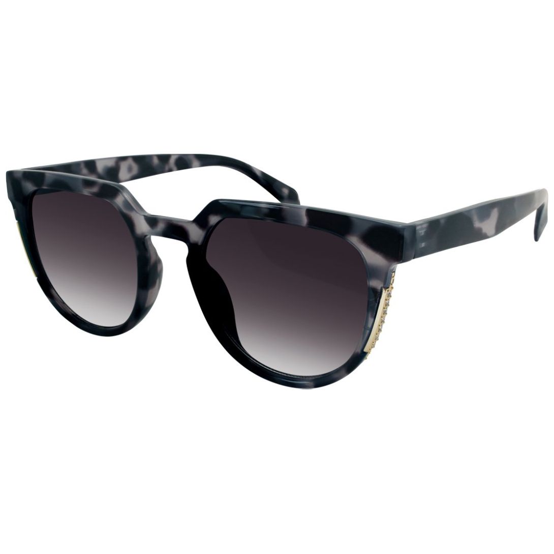 Lentes de Sol Wayfarer Pasta Demi Gris Micas Negras Mossimo