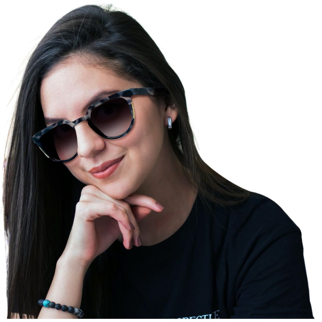 Lentes de Sol Wayfarer Pasta Demi Gris Micas Negras Mossimo