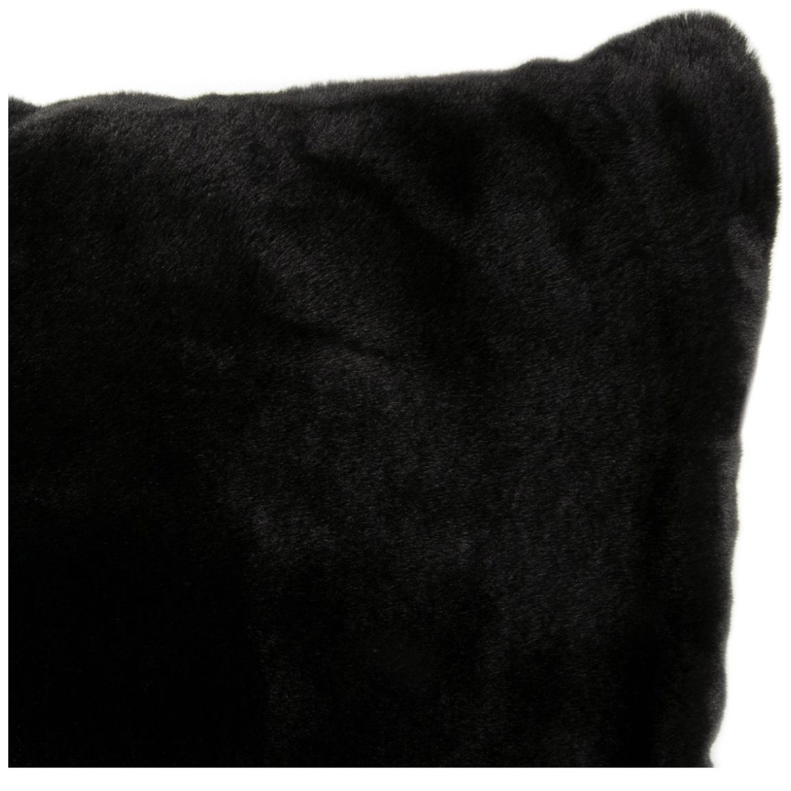 Cojín Polar Liso 50X50 Negro Abadi