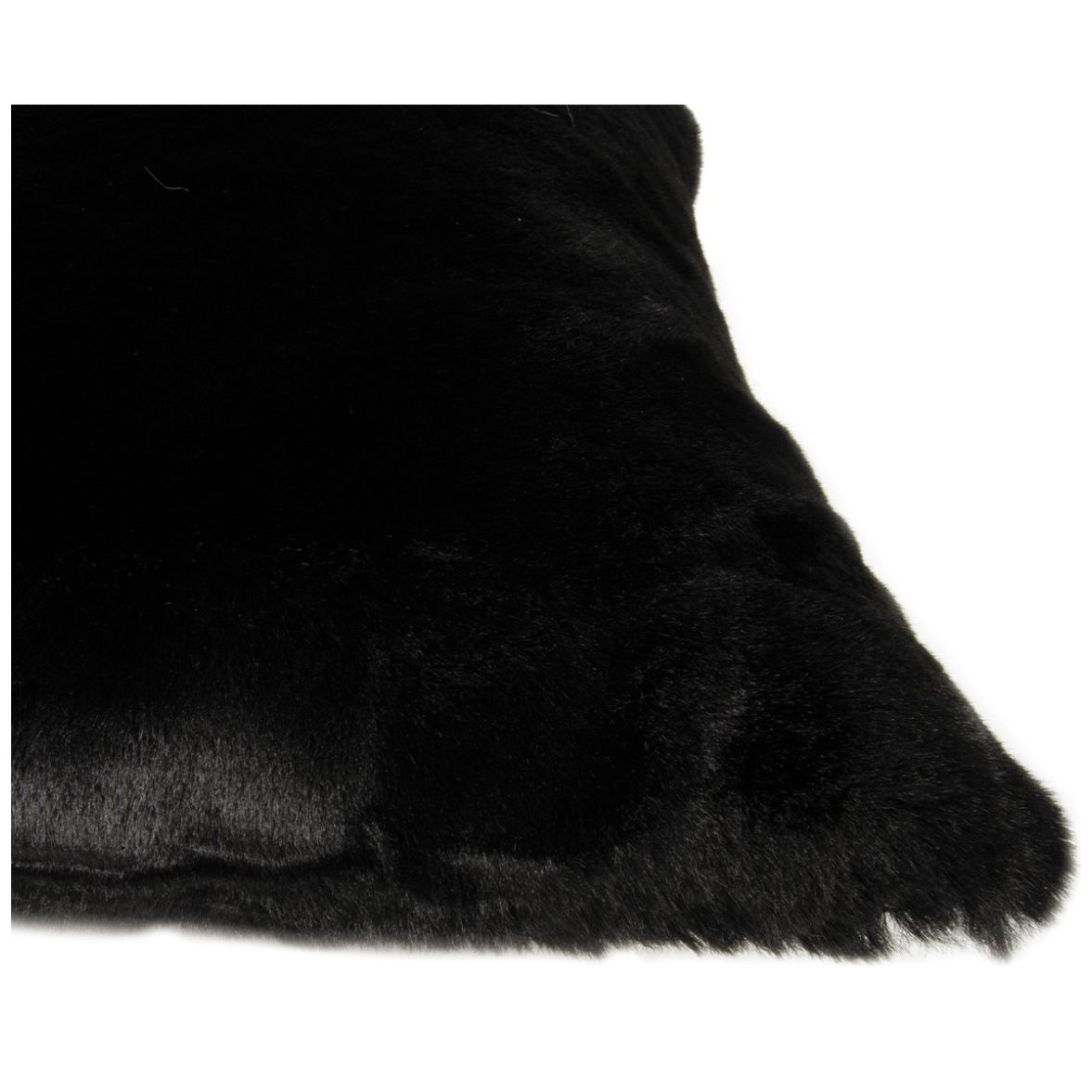 Cojín Polar Liso 50X50 Negro Abadi