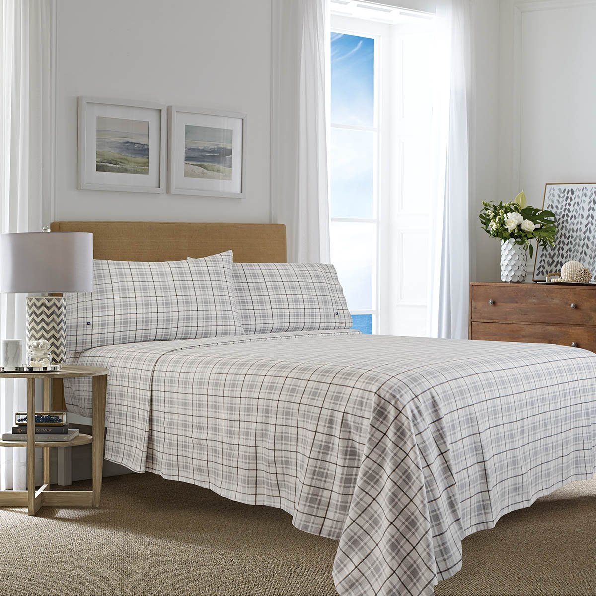 Sábana de Franela Pacific Nautica - Queen Size