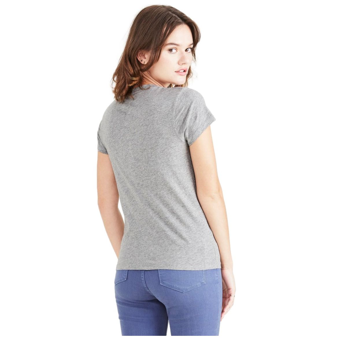 Short Sleeve V-Neck Slim Fit Tee Shirt