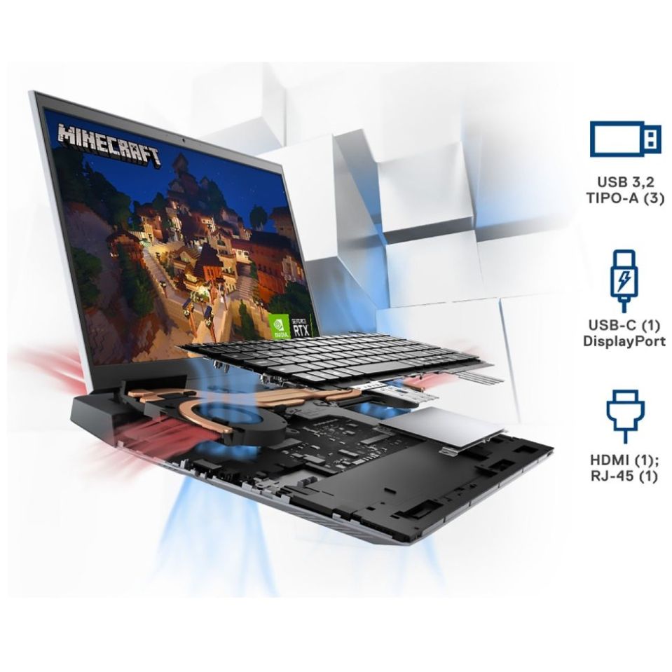 Laptop Dell Inspiron G5525 Amd R5 8Gb 256 Rtx3050