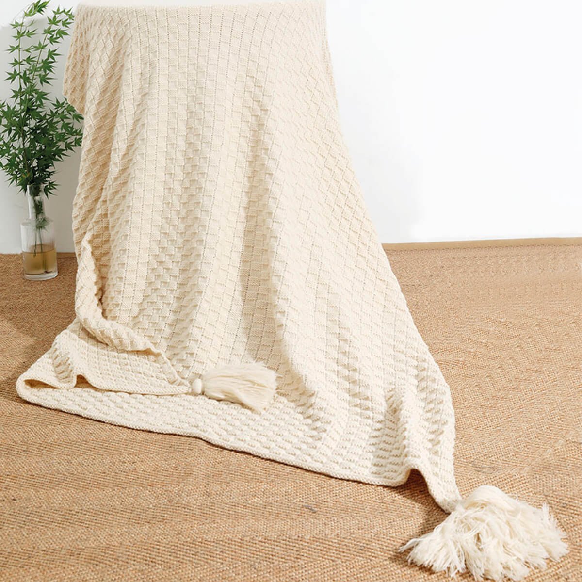 Home Nature Frazada Color Beige