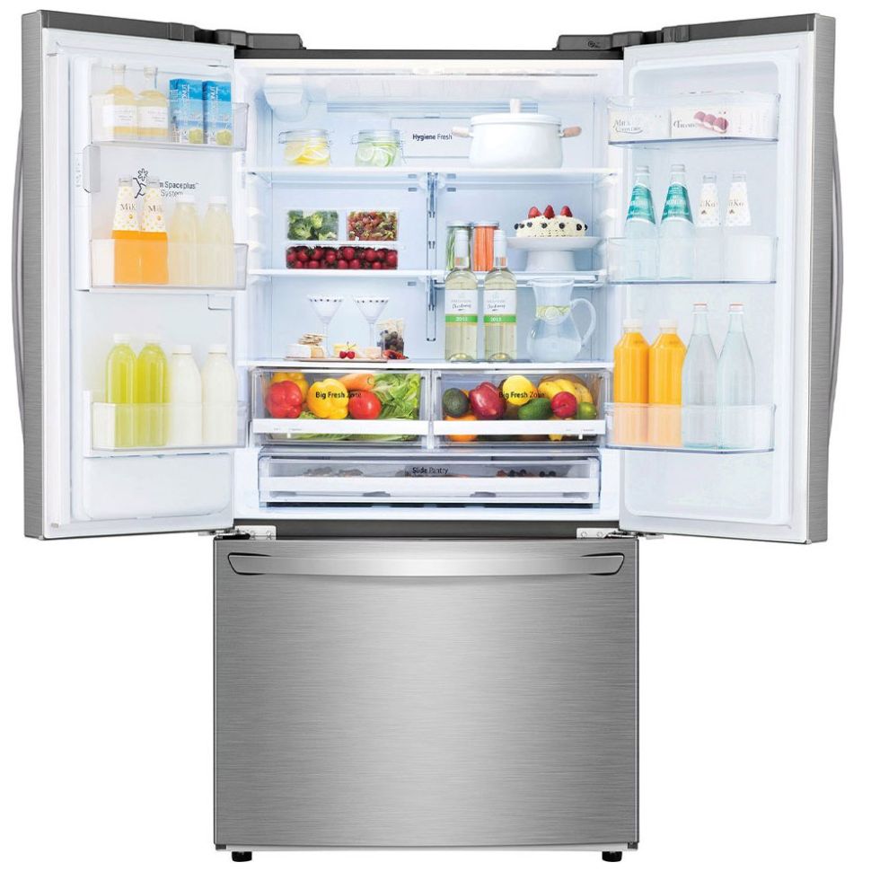 Refrigerador LG French Door Smart Inverter con Door Cooling 28 Pies Platino Gm28Lip