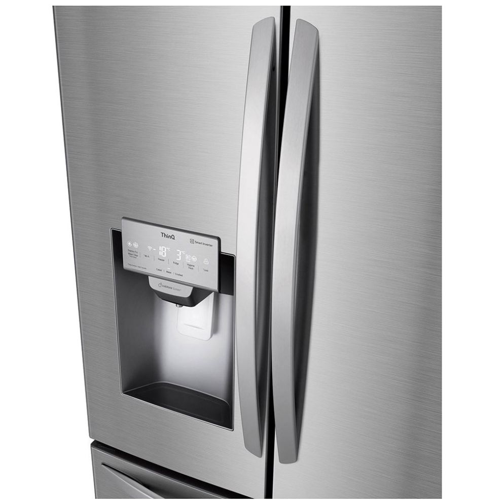 Refrigerador LG French Door Smart Inverter con Door Cooling 28 Pies Platino Gm28Lip