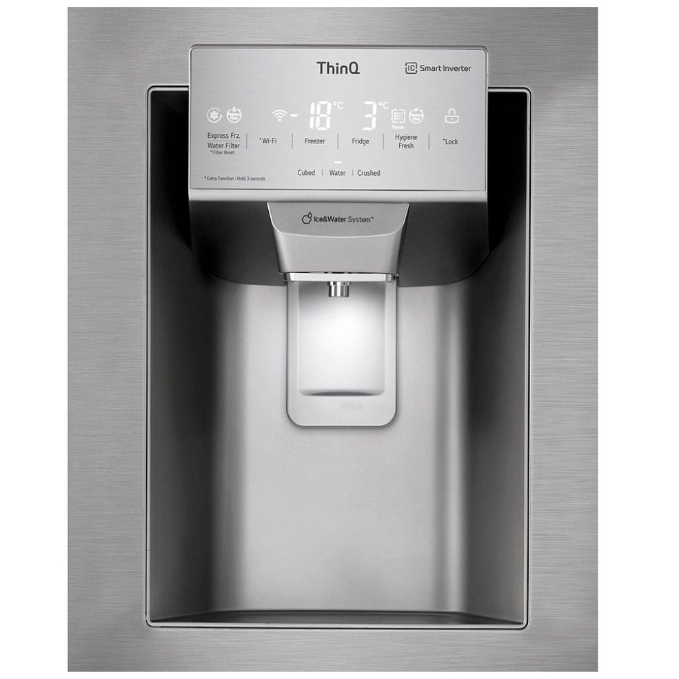 Refrigerador LG French Door Smart Inverter con Door Cooling 28 Pies Platino Gm28Lip