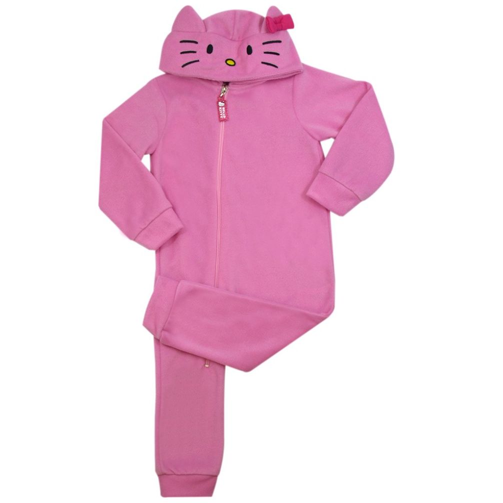 Mameluco Manga Larga con Capucha Hello Kitty para Bebé