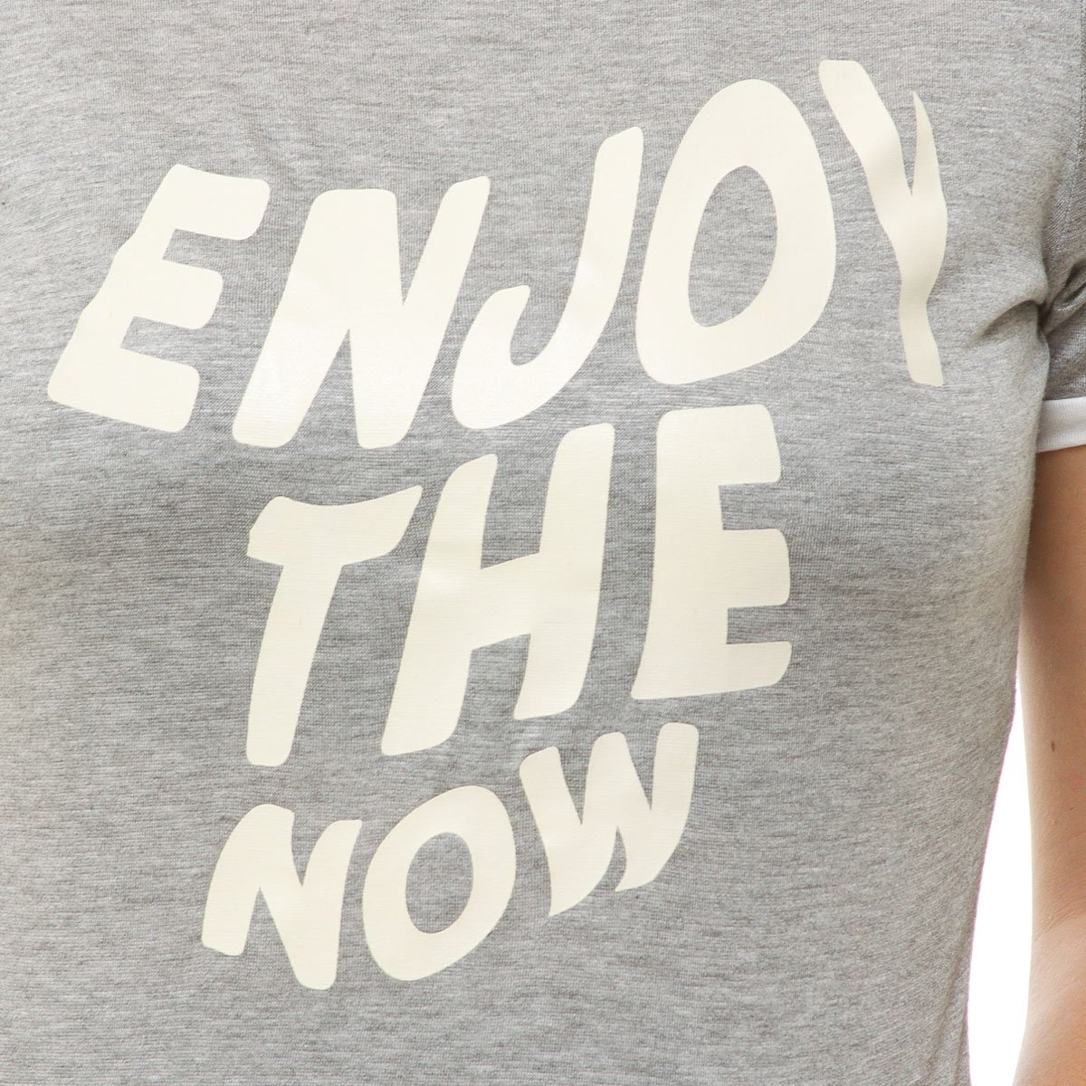 Playera Manga Corta Puño Contraste Jeanious para Mujer