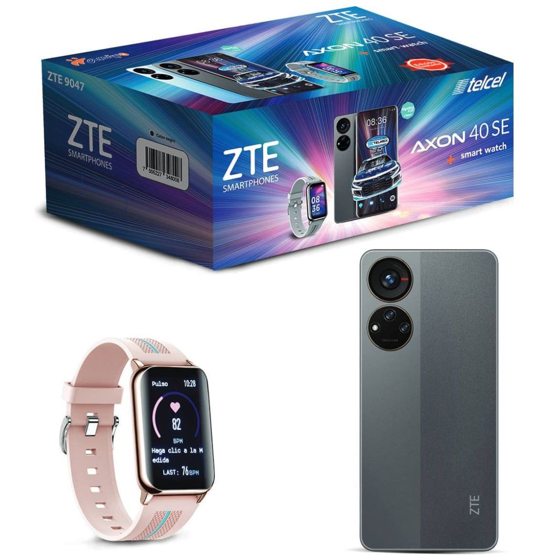 Celular Zte Axon 40 Se 4.5 Color Negro R9 (Telcel) Bundle