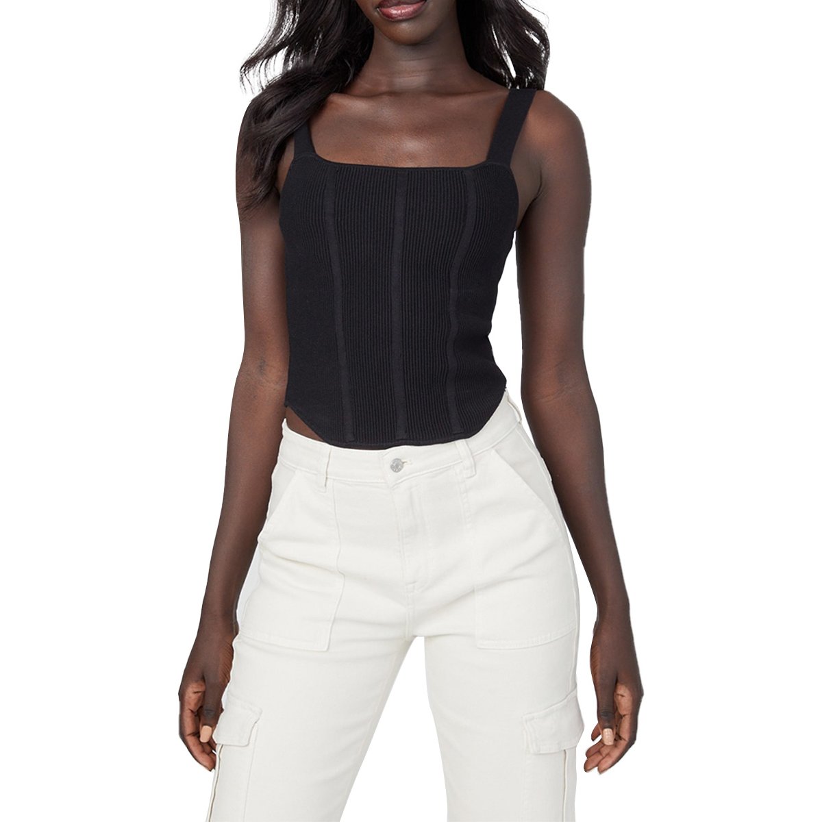 Tank Top Tirantes Cuello Cuadrado para Mujer