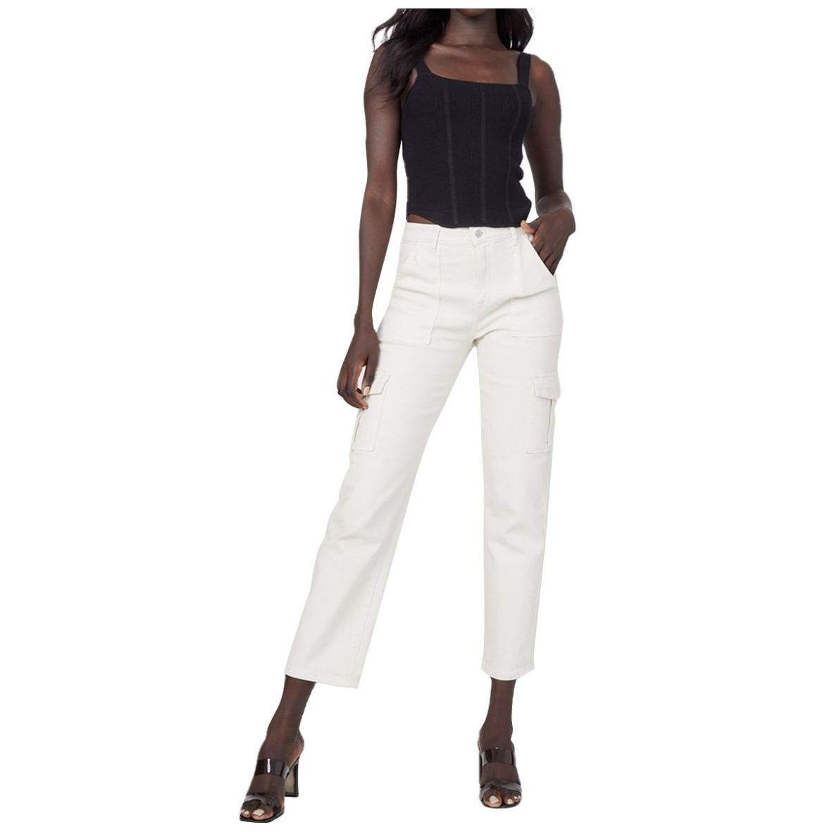 Tank Top Tirantes Cuello Cuadrado para Mujer