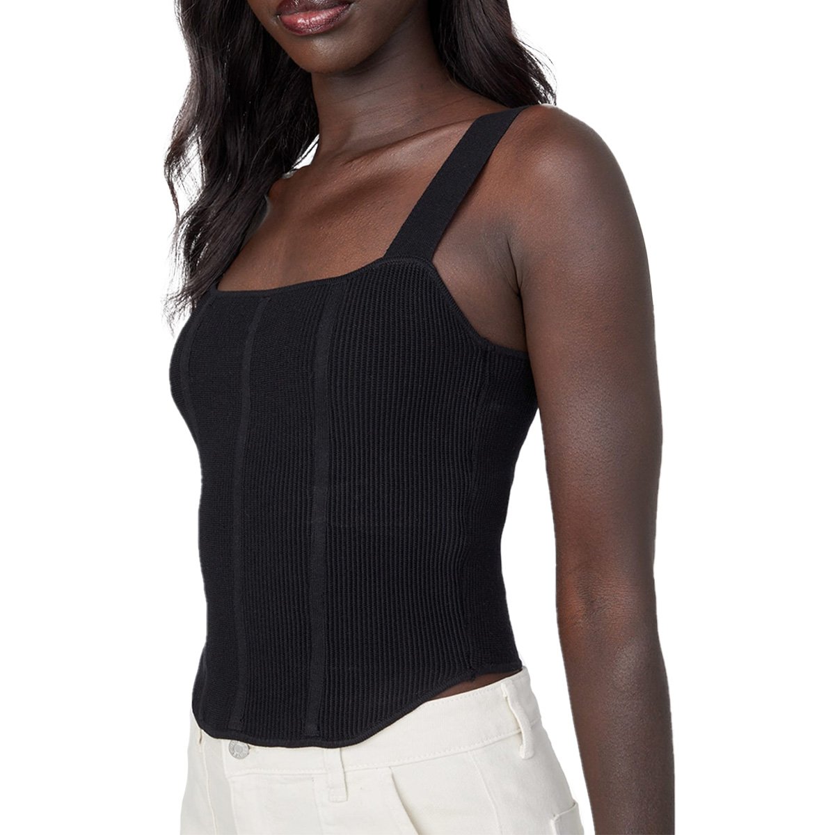 Tank Top Tirantes Cuello Cuadrado para Mujer