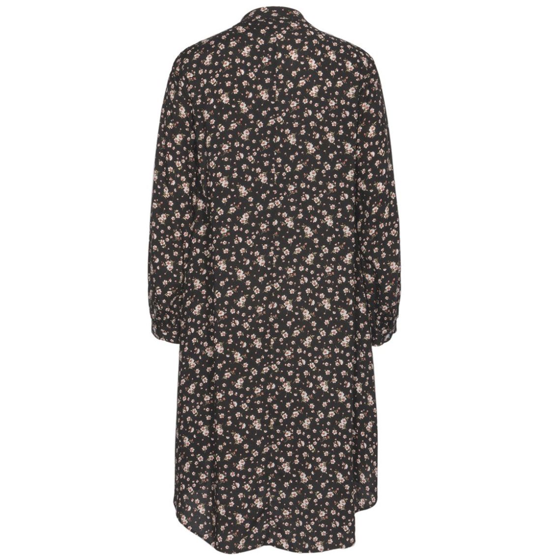 Vestido Largo Estampado Manga Larga Cuello V  para Mujer