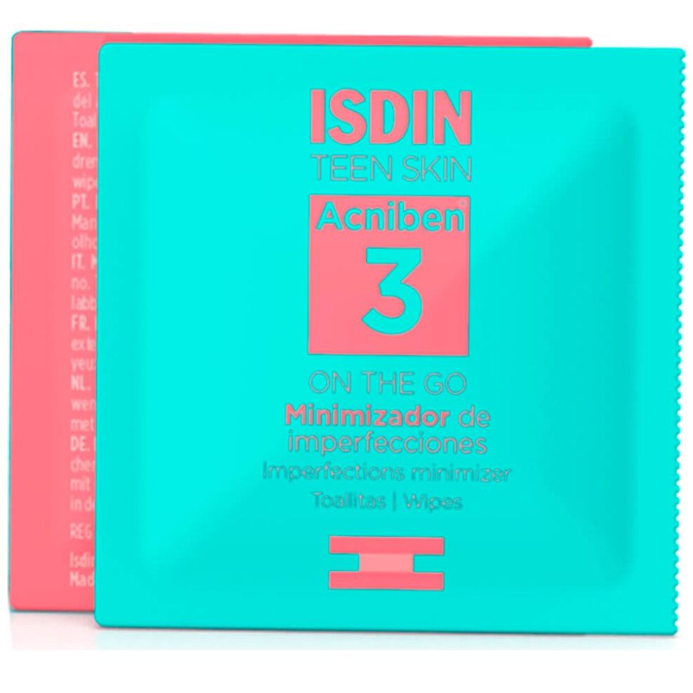 Isdin Acniben Minimizador de Imperfecciones Piel Grasa Toallitas 30U