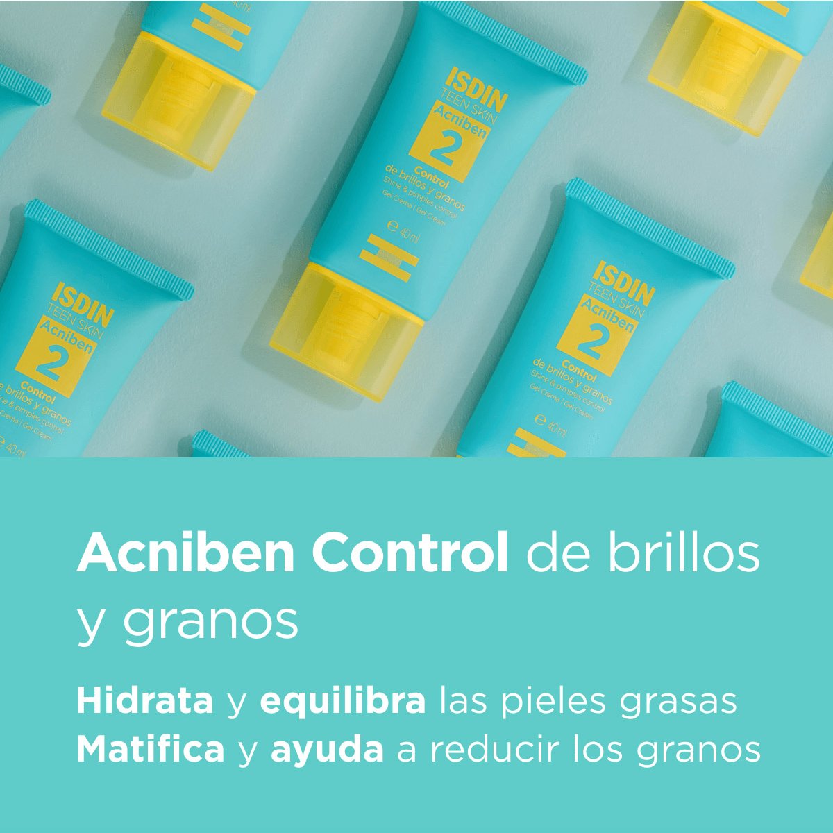 Isdin Acniben Control de Brillos y Granos Gel Crema Facial 40Ml